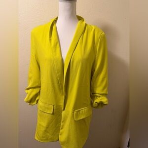 Milk and honey Women's xl Yellow Blazer
